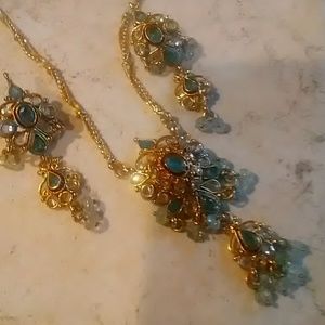Beautiful gold filled necklace/earring set